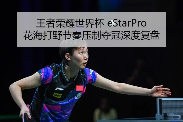 王者荣耀世界杯 eStarPro 花海打野节奏压制夺冠深度复盘